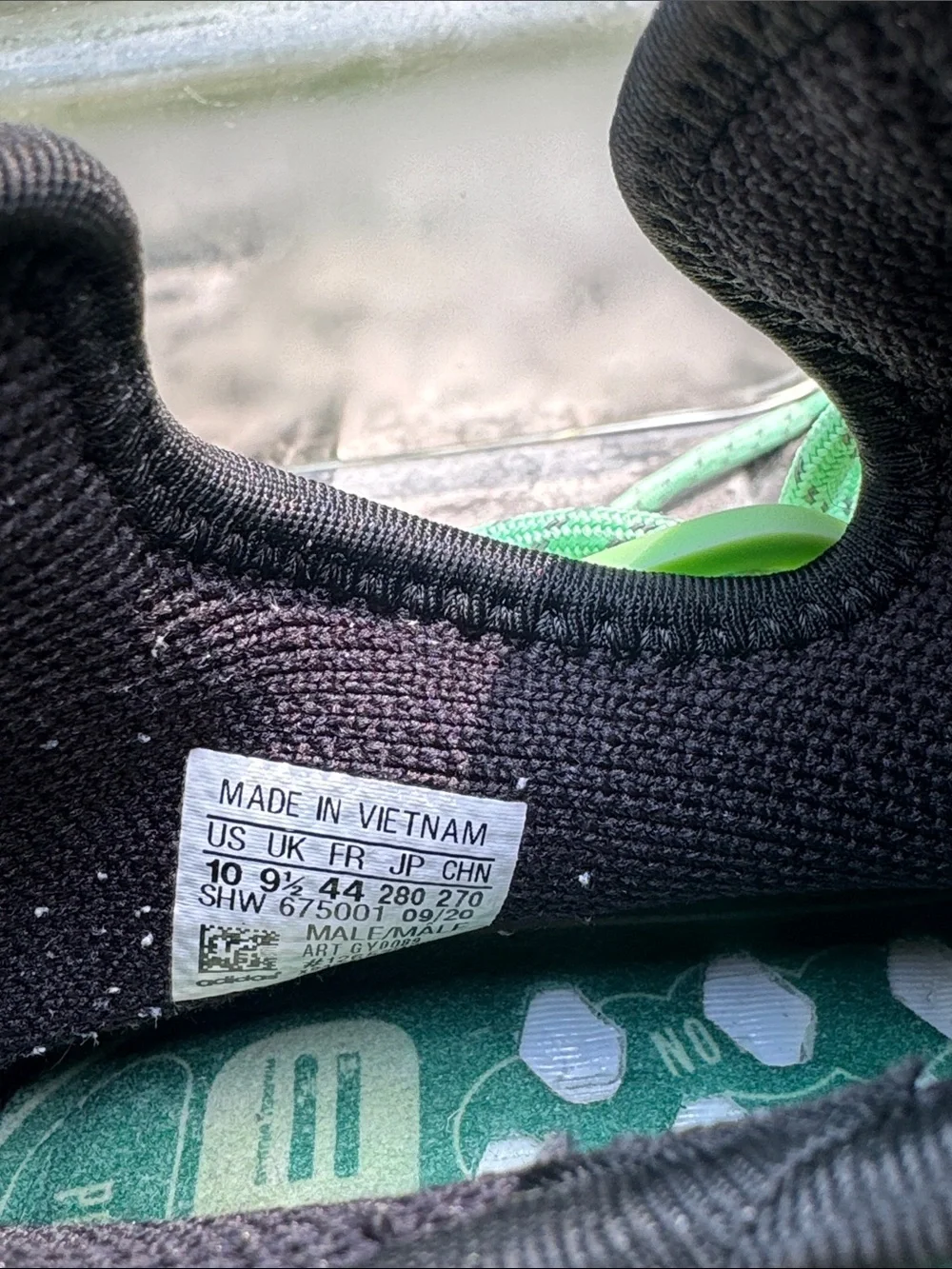 adidas Pharrell x NMD Human Race Hu Core Green Low Top GY0089 Size 10